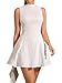 BEAUDRM Women's Plus Size Cocktail Dress Mini Summer Wedding Guest Dress Birthday Graduation Brunch Date Night Outfits White 3X-Large Plus