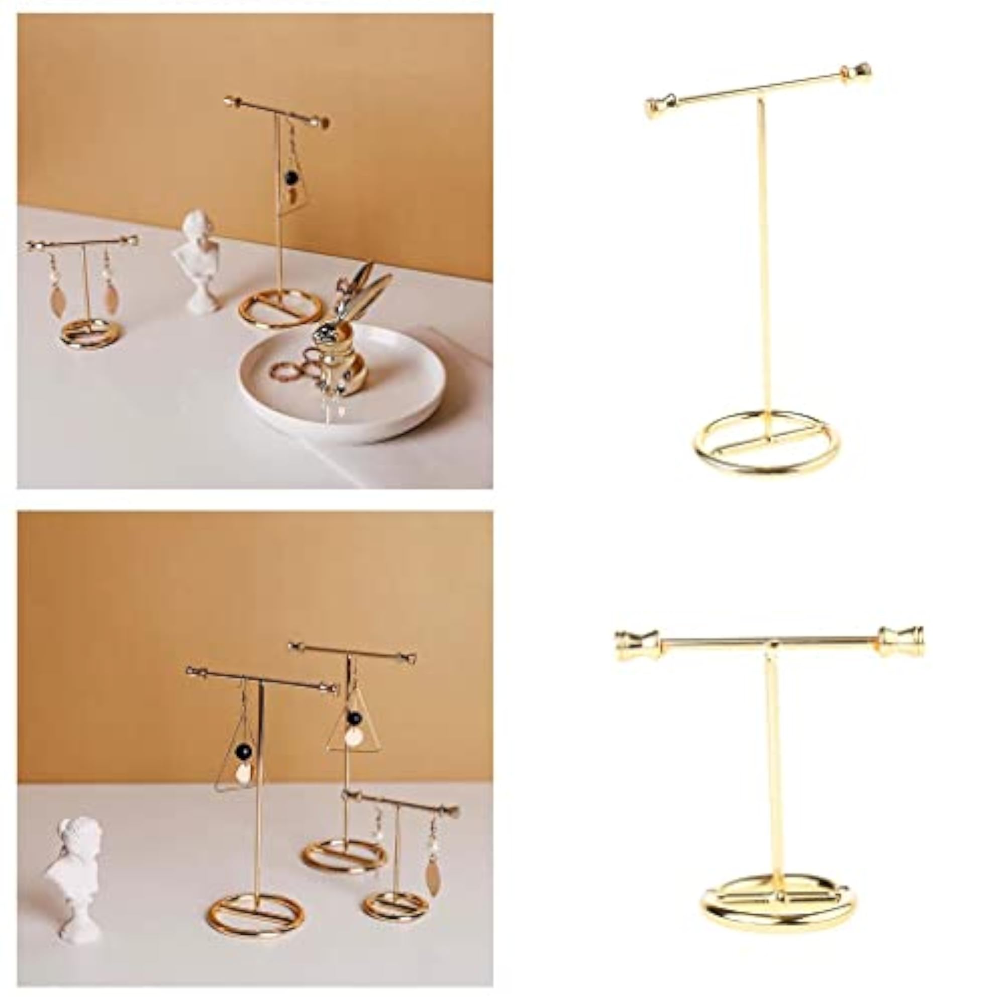 Gold Earring Rack Jewelry Organizer Holder Display Stand