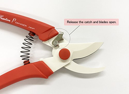 Sakagen Pruning Shears Hand Creation P180 (Red) #TOP4