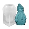 NSXIN 3D Silikonform Weihnachten Kerzenform DIY Schneemann Gießform Fondant Silikon Form Kerzengießform für die…