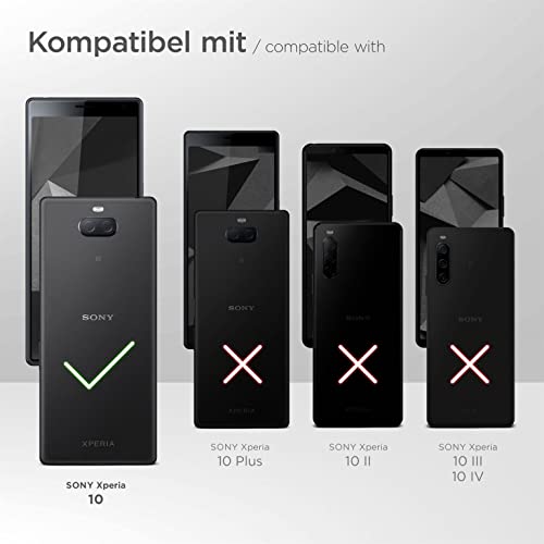 Étui fin Sony Xperia 10 housse noire microfibre de qualité supérieure - 2