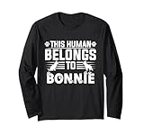 Dog Name Bonnie Gift Belongs To Pet Dog Bonnie Long Sleeve T-Shirt