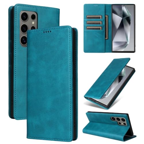 Étui portefeuille Samsung Galaxy A17 4G/5G avec clapet magnétique de protection en cuir