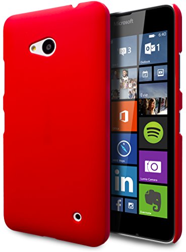 Microsoft Lumia 640 Case, Cimo [Satin] Ultra Slim Matte Soft Touch Hard Case for Microsoft Lumia 640 - Red