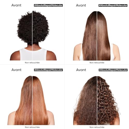 ’Oréal Professionnel Routine Réparatrice Absolut Repair Molecular pour Tous Types de Cheveux Abîmés Répare de Dommages en Une Application Formule brevetée Shampoing + Sérum + Masque - vue 3