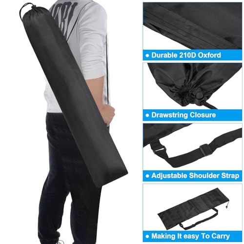 PATIKIL 38x10 Inch Camp Chair Replacement Bag, 3 Pack Nylon Folding Camping Chair Carry Bag Tripod Case Bag with Handle for Outdoor Camping, Black by PATIKIL - Used condition - Image 3