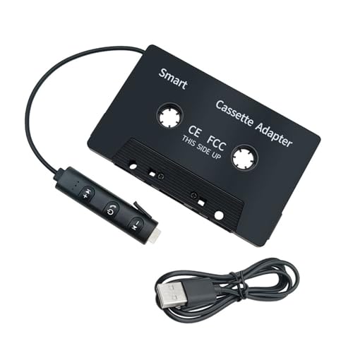 Adaptateur de cassette de voiture avec flux 5.1 compatible sans fil avec microphone de bâtiment