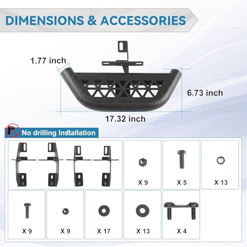 Set de estribos para Jeep Gladiator JT 2019-2026 miniatura 5