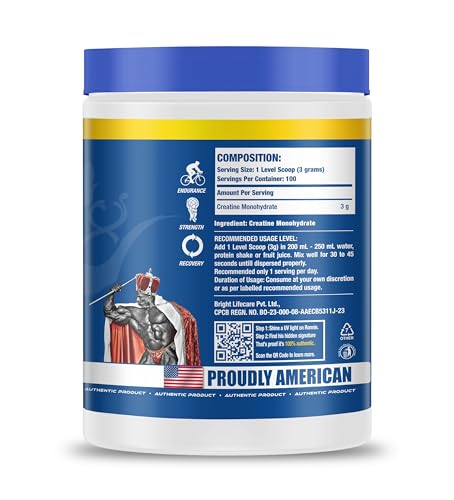 Image of Ronnie Coleman Signature Series Creatine XS, Unflavoured (100 Servings, 300g / 0.66lbs)
