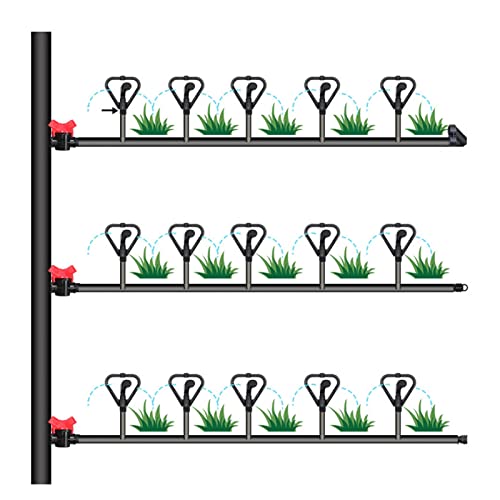 Arroseur rotatif automatique 360 avec support extensible et buse d'irrigation