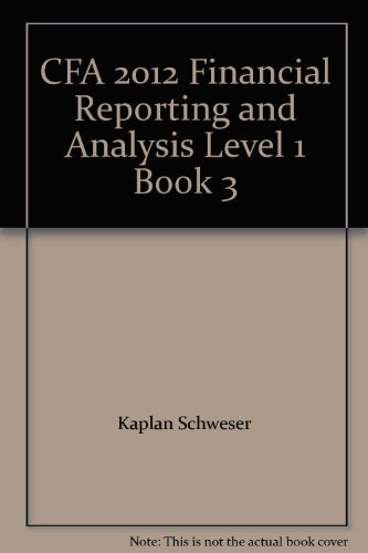 Amazon.co.jp: 2012 SchweserNotes CFA Level 1, book 3 Financial ...