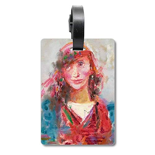 Écharpe rouge XJJ peinture à l'huile pour identifier votre valise de croisière
