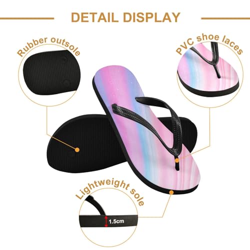 STAYTOP Dreamy Colors Flip Flops Sandals of Men's & Women's,Sandals Beach Slippers Shower Slides2