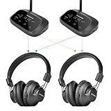 Avantree Shift - Juego Auriculares Inalámbricos Múltiples para Televisión, para 2 o Más TV, Intercambiables, Largo Alcance, Escalables hasta 3...