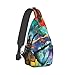 G GLORYLUCK Wings Of Fire Sling Backpack Crossbody Sling Bag, Shoulder Bag Chest Bag Daypack Fanny Pack Cross Body Bag For Women Men