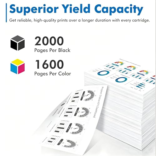 Image of Vitranythria Crystal & Co. 952XL Ink Cartridges Combo Pack Replacement for HP 952 XL Work for OfficeJet 8702 OfficeJet Pro 7720 7730 7740 8200 8210 8216 8218 8710 (4 Pack Cyan Magenta Yellow Black)