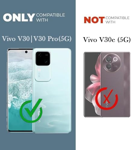 Image of Jkobi Lifetime Anti-Yellow Clear Back Case Cover for Vivo V30 | Vivo V30 Pro 5G (Sleek Hard Crystal | Shockproof and Camera Protection)