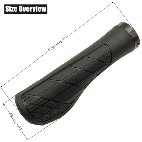 Bicycle Handlebar Grips Bike Grips with Soft Rubber, Anti-Slip Single Lock - Imagen 5 de 13