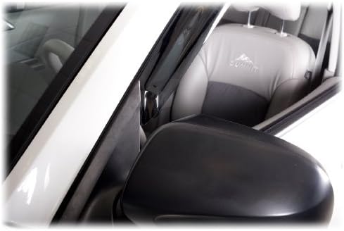 C&C Car Worx Set of 4 Aftermarket WV-09F-TF Tape-On Outside-Mount Side Window Visor Rain Guard Deflectors Compatible with 2009, 10, 11, 12, 13 Subaru Forester