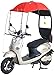 Générique Auvent Moto, Housse Pluie Universelle pour Pare-Soleil Toit Moto, Pare-Soleil Pare-Soleil Bicyclette Moteur Pare-Brise Tente (Color : Red)