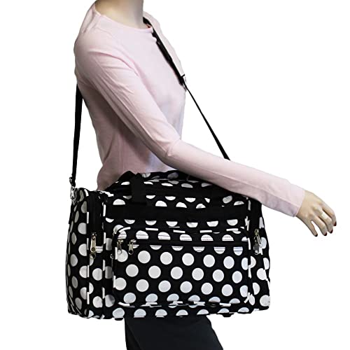 Image of World Traveler 81T16-635 Duffle Bag, One Size, Black White Dot II
