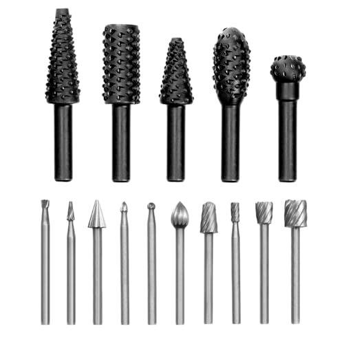 Set de fresas rotativas 15 piezas para carpintería miniatura 1