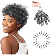 3Packs Passion Twist Crochet Hair 20 Inch Pre-twisted Short Crochet Passion Twist Hair Pre Looped...