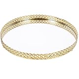 Porte-bijoux plat – idéal pour ranger bijoux, petits objets, sur un bureau, dans le salon et pour d'autres occasions, présentoir à parfums