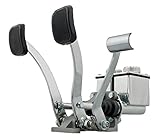 EMPI 16-2531-0 RACE TRIM Dual Pedal Assembly, w/Throttle, 3/4 Clutch - 7/8 Brake, Polished