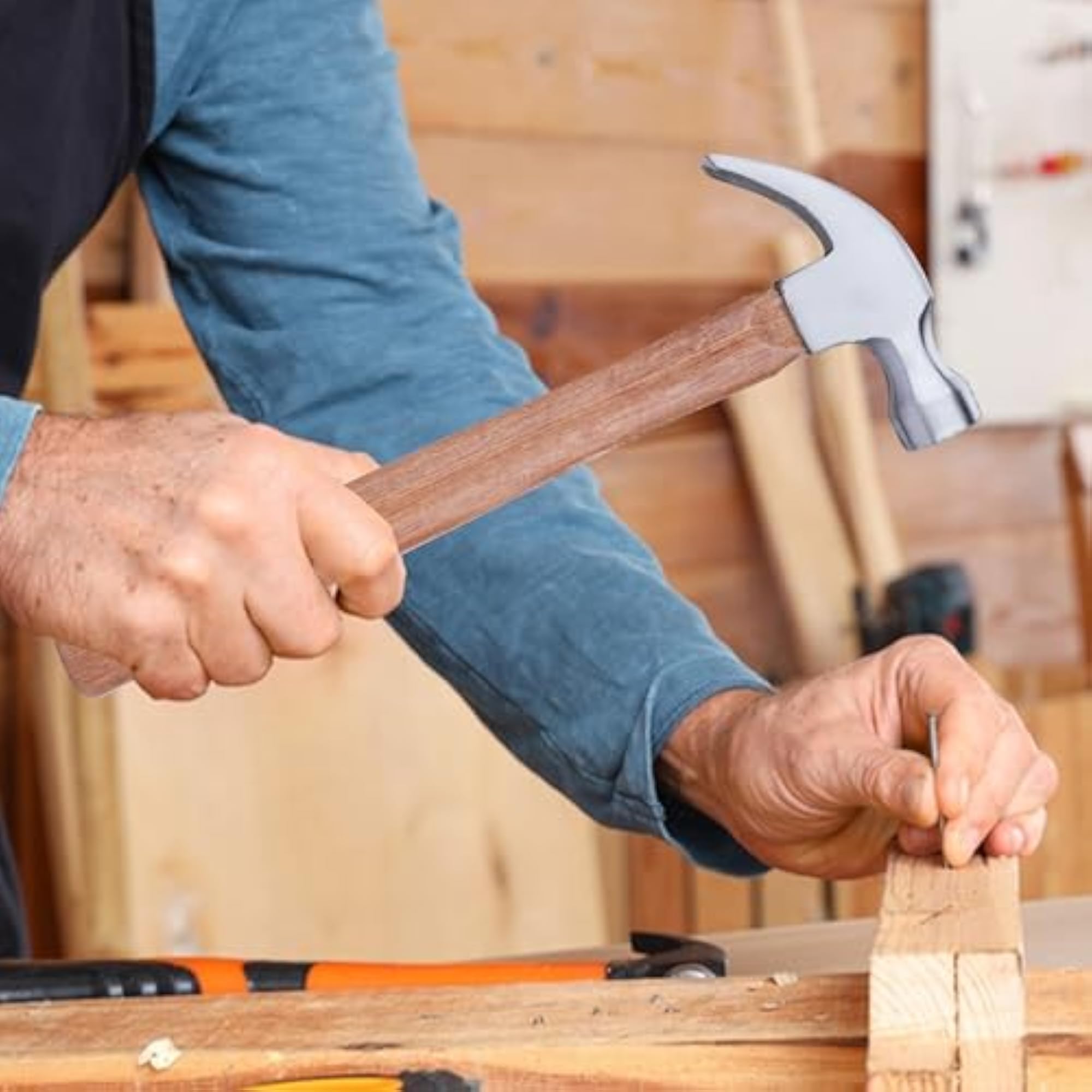 Claw Hammer with Handle, Durable Tool