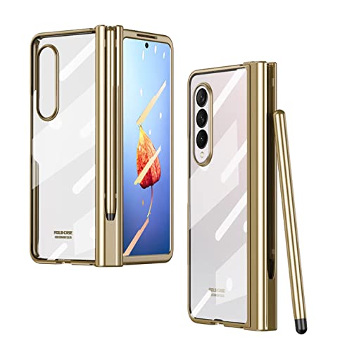 Film de protection transparent Z Fold 4 anti-rayures et coque S Pen or