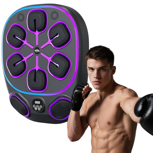 AOZVPEV 2025 Music Boxing Machine for Adults, Music Punching Machine, Smart Musical Boxing Machine, Wall Mount Punching Bag, Fitness Boxing Equipment for Training, One Punch Punching Machine for Kids