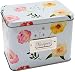 Heart&Berry Recipe Box With Cards And Dividers - Includes 24 4x6 Recipe Cards And 12 Dividers - Recipe Cards And Box Set - Compatible With Standard 4 X 6 Inches Index Cards Recipe Tin