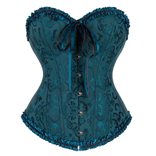 Corset sous la poitrine vintage aux finitions brodées pour une élégance intemporelle