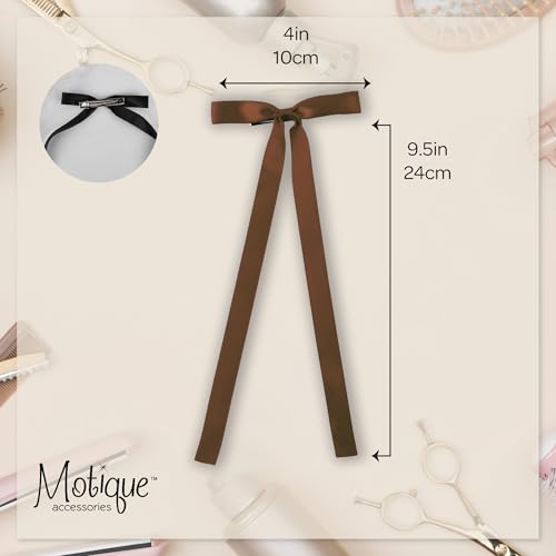 2PCS Broches de Raso para Cabello Marrón miniatura 5