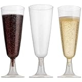 Plastic Classicware Glass Like Champagne Wedding Parties Toasting Flutes (1 Box = Quantity 70)