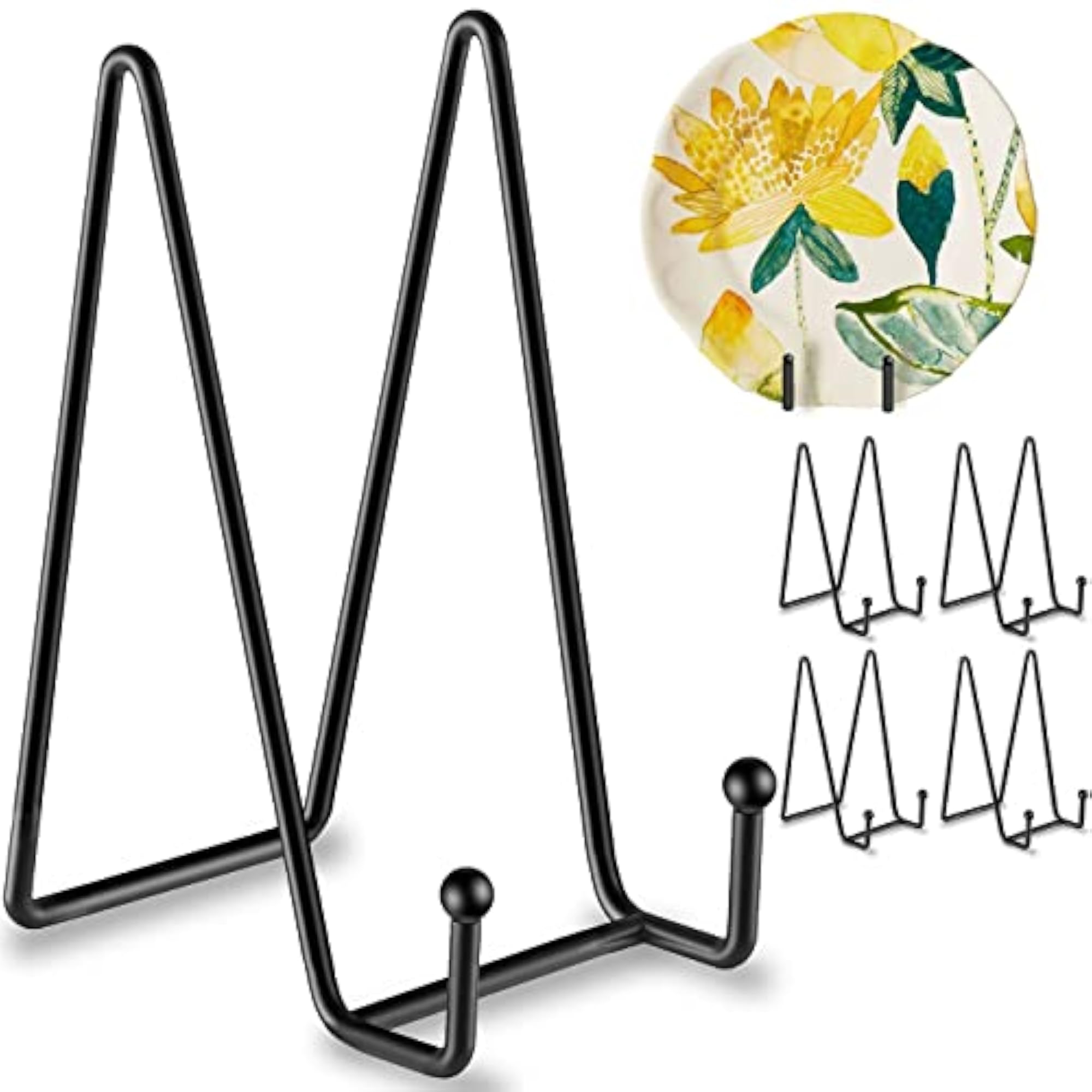 5 Pack 6 Inch Plate Stands for Display