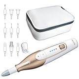 Beurer MP 64 Maniküre/Pediküreset, elektrisches Nagelpflegeset mit Akku, 10 Aufsätze zur Nagelpflege für schöne Hände und Füße, mit LED Licht, Einheitsgröße, White and gold