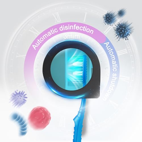 taishan uv sanitizer toothbrush caserechargeable portable mini holder with mirrorfits all toothbrushes for electric and manualsafety feature home travel