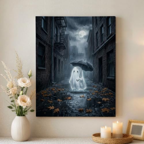 Lienzo de fantasma gris en alta definición para renovar la decoración de tu sala de estar