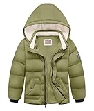 WULFUL Kids Boy's Winter Coat Detachable Hat Puffer Windbreaker Warm Cotton Jacket Parka Down Outdoor Coats