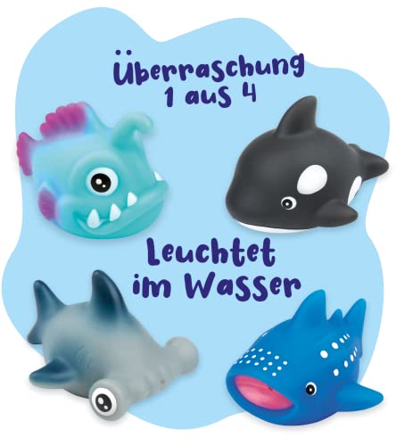 moses. Animales de baño Luminosos para niños, Animales Marinos con función Luminosa, a Partir de 4 Meses, Producto Aleatorio, Multicolor, 38154