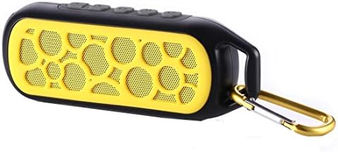 Your Exclusive Mini Wireless Portable Outdoor Bluetooth Speaker Waterproof Shockproof Bluetooth Speakers Support Mic,TF Card Music Player,FM Radio(Yellow)
