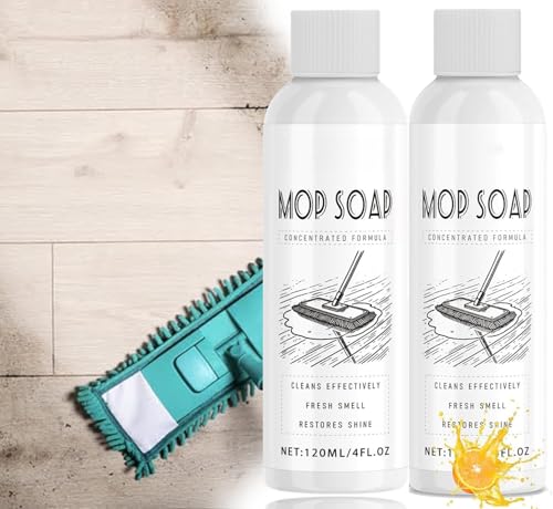 XRSP Mop Soap Brazilian Waves 2PCS, Concentrated Mop Soap, Fresh Scent Floor Cleaner, Multi-Purpose Liquid, Multi-purpose Cleaner Liquid Pet-friendly Mop Cleaner Soap