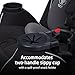 Maxi-COSI Pria Max+ All-in-One Baby Convertible Car Seat, Rear Facing, Forward Facing Infant Toddler Booster, Easy Latch Install, Magnetic Buckle, Adjustable Harness, Cup Holders, Sea Shadow