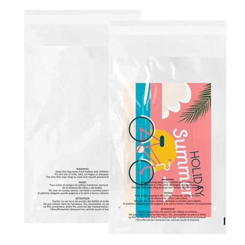 Belinlen 1000 Count 6x9 Inch Self Seal Clear Poly Bags