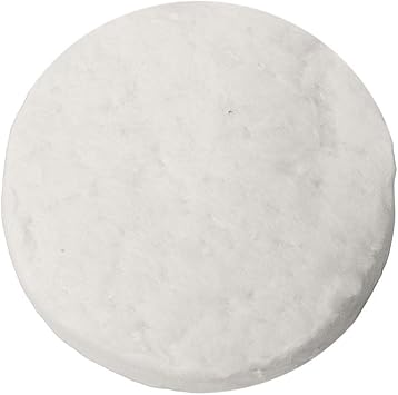 Tabletop Fireplace Wicks, 20-Pack Circular Wool Cores for Bioethanol Burners, Heat-Resistant Fiber Stove Gap Filler, 2.4x0.4 Inch White