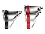 TEKTON Reversible 12-Point Ratcheting Combination Wrench Set with Modular Organizers, 34-Piece (1/4-1 in., 6-24 mm) | WRC94305