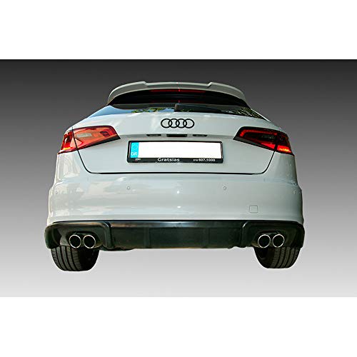 Difusor trasero para Audi A3 8V Sportback 2012- (izquierda+derecha) en ABS 2