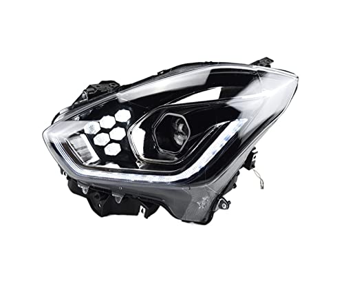 AOOSIR Headlamp For Maruti For Suzuki For Swift For Dzire 2018-2021 Car Front Headlight Head Lamp Styling Dynamic Turn Signal Lens Automotive Car Headlight Covers (Color : Right Hand Drive)